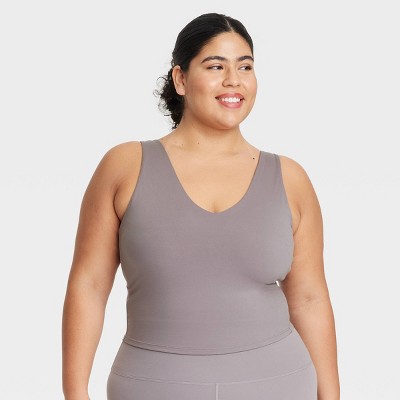 Women's Flex Light Support V-Neck Cropped Sports Bra - All In Motion™