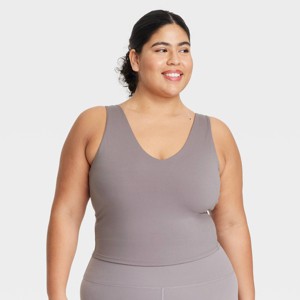 Women's Flex Light Support V-Neck Cropped Sports Bra - All In Motion™ - 1 of 3