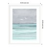 Kate and Laurel Framed Art Sea and Seagulls by Nikita Jariwala, 35x43, Oliver White Narrow - 2 of 4