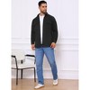 INSPIRE CHIC Men's Point Collar Long Sleeve Button Down Casual Work Shirt Jacket - 2 of 4