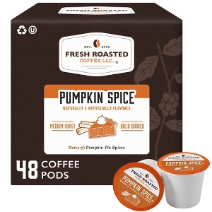Fresh Roasted Coffee - 48 CT Pumpkin Spice Flavored Single Serve Pods - 1 of 4