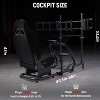 Dardoo Racing Simulator Cockpit with Triple Monitor Stand & Black Seat Fits Logitech, Thrustmaster & Fanatec No Wheel, Pedals or Handbrake - 2 of 4