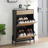 coucheta Shoe Bench with Padded Seat, Shoe Storage Bench with Adjustable Shelves & Side Pockets, 5/10 Cubes Storage Organizer for Entryway - 2 of 4
