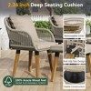 CAVINAS Patio Furniture Sets, 5-Piece Patio Conversation Sets, Outdoor Furniture Set with Wicker Bar Table for Balcony, Garden - 4 of 4