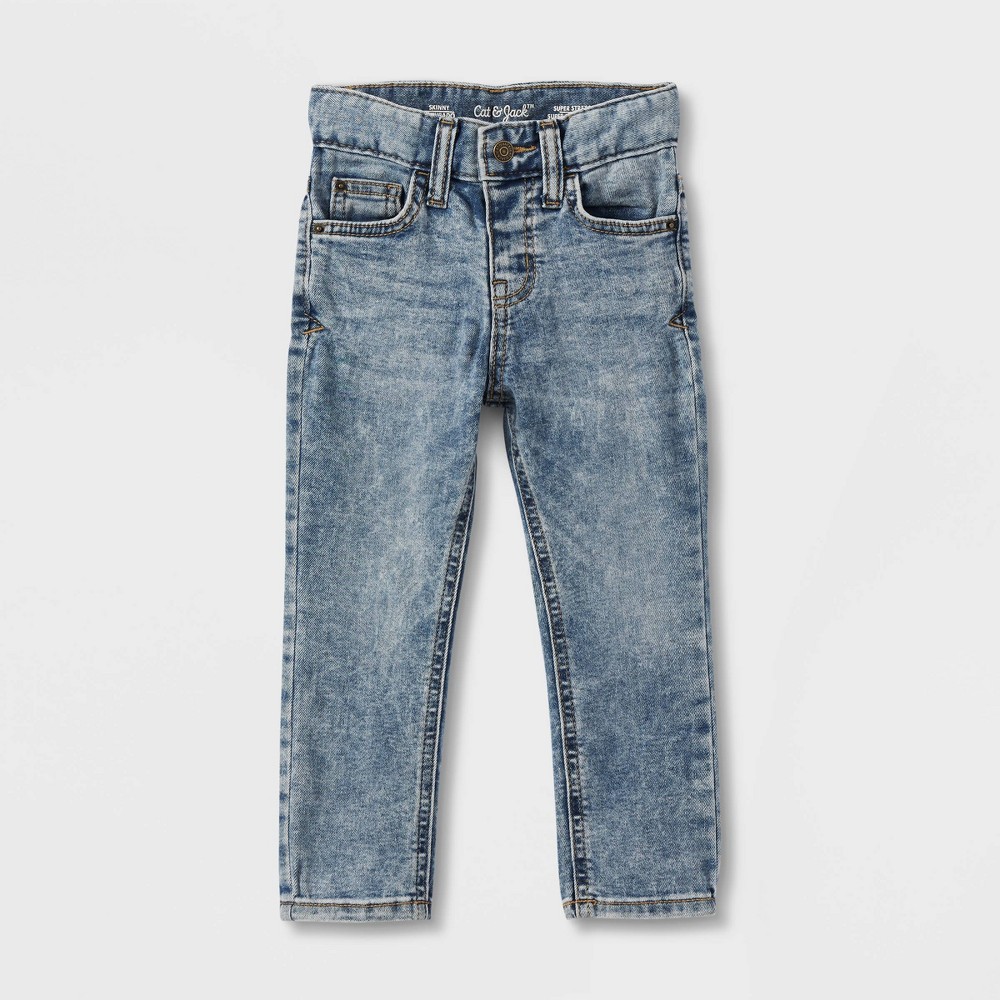 Toddler Boys' Skinny Fit Jeans - Cat & Jack™ Light Wash 4T