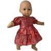 Doll Clothes Superstore Handmade Salmon Party Dress Fits 14-15 Inch Baby Dolls - 3 of 4