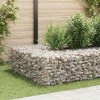 vidaXL Gabion Raised Bed Silver Steel wire 19.7 x 19.7 x 19.7 in Durable - 2 of 4