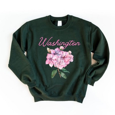 Simply Sage Market Women's Graphic Sweatshirt Washington Flower Colorful