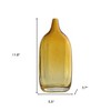 HomeRoots 12" Amber Bud Glass Decorative Bottle - 3 of 4