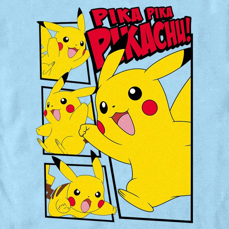 Men's Pokemon Pikachu Comic Panels T-Shirt, 2 of 5