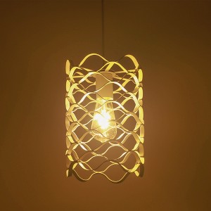 Bella Depot Modern Small White Metal Cage Pendant Light Luxury Dimmable  Chandelier  for Hallway, Kitchen Island - 1 of 4