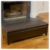 York Bonded Leather Storage Ottoman Bench - Christopher Knight Home - image 3 of 4