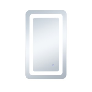 Elegant Lighting Genesis 27in x 30in soft edge LED mirror - 1 of 4