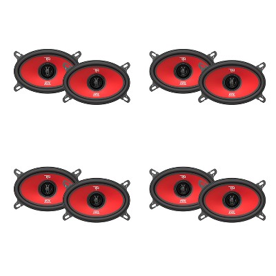 MTX Terminator46 40 Watt RMS 4 x 6 Inch 2 Way Polypropylene Coaxial Car Speakers (4 Pack)