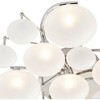 Possini Euro Design Lilypad Modern Ceiling Light Semi Flush Mount Fixture 30" Wide Chrome 12-Light Frosted Opal Glass for Bedroom Kitchen Living Room - 3 of 4