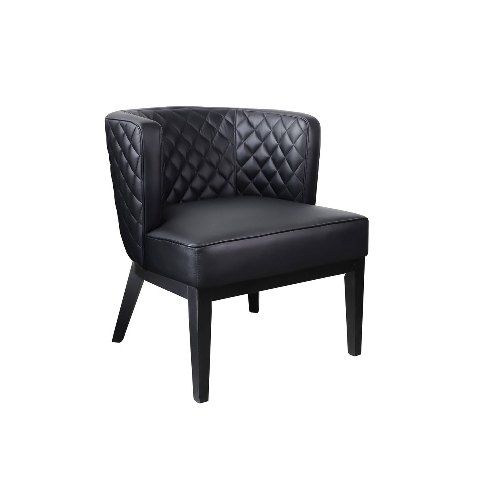 Photos - Chair BOSS Ava Quilted Guest Accent or Dining  Black -  Office Products 