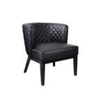 Ava Quilted Guest Accent or Dining Chair Black - Boss Office Products