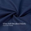 INFURNIC Bedding Sets King Premium Brushed Microfiber Bed Sheets Soft Fade and Shrinkage Resistant 4 Piece Set, Blue, 12.00"*10.00"*4.00" - 2 of 4