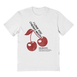 Social Collective Men's Cherry Much  Valentines Day Short Sleeve Graphic Cotton T-Shirt - 1 of 3