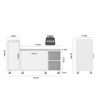 Shoe Storage Bench with Flip Drawer Shoe Cabinet, 8 Adjustable Metal Feet - 2 of 4