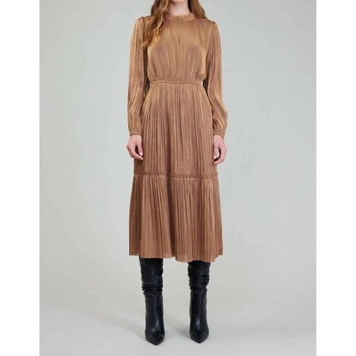Women's Pleated Detail Midi Dress - current air