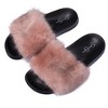 Jessica Simpson Womens Fuzzy Open Toe Slide Slipper - 3 of 4