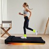 Syemin Treadmills Pad Running 2.5HP Cushioned Belt 8° Incline Portable Treadmill Spacious Surface Under Desk Home Gym Exercise, Red, 45.7"*19.9"*4.9" - 2 of 4
