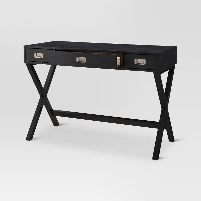 Campaign Wood Writing Desk with Drawers - Threshold™, 4 of 7