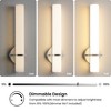 KAISITE Modern LED Wall Sconces, Set of 2 with Frosted Acrylic Shades, 18W - 2 of 4