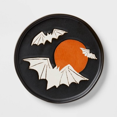 6" Stoneware Bat and Moon Appetizer Plate - Threshold™