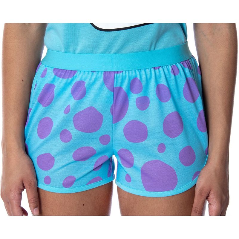 Disney Women's Monsters Inc. Sulley Racerback Tank and Shorts Pajama Set Sulley, 4 of 6