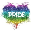 Adult Design By Humans Pride Heart Abstract Rainbow By Zedikzz T-Shirt - 2 of 2