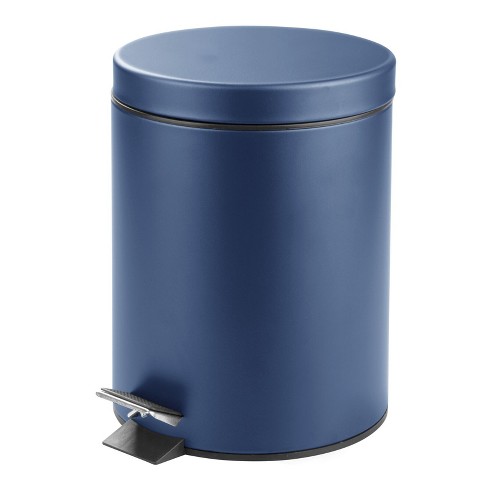 Metal Lidded Trash Can, Modern 1.3 Gallon Rectangle Compact
