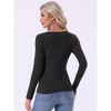 INSPIRE CHIC Women's Thermal Shirts Base Layer Long Sleeve Underwear Fall Winter Pajama Tops Basic Shirt - 4 of 4