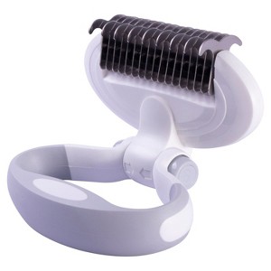 Angel Sar Swivel Travel Dematting Comb for Dogs & Cats, Stainless Steel Detangling Comb with Rotating Head for Long-Haired Pets - 1 of 4