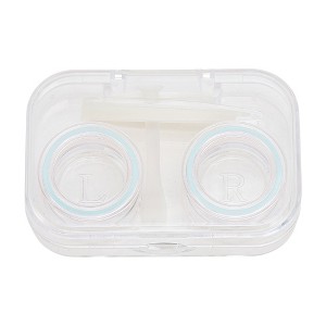 Unique Bargains Integrated Rectangular Contact Lens Case Sky Blue 1 Set - 1 of 4