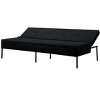 DOMETOUR  Convertible Futon Sofa Bed, Adjustable Back Upholstered Sleeper for Living Room Bedroom Furniture - 4 of 4