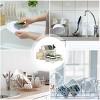 LunaLulinlk Dish Drying Rack- Space-Saving Dish Rack, Stainless Steel Kitchen Drying Rack with a Cutlery Holder,12''W x 17''L, White - 2 of 4