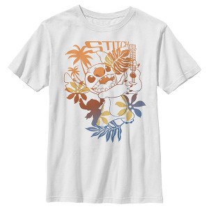 Boy's Lilo & Stitch Tropical Ukulele T-Shirt - 1 of 4