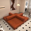 Grungis Convertible Sleeper Sofa Bed with Cylindrical Pillow,Corduroy Folding Mattress Couch with Fixed-Shape Frame,Floor Sofa for Living Room - 2 of 4