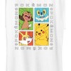 Women's - Pokémon - Pickachu Chespin Fennekin Froakie Grid- Women's Short Sleeve Graphic T-Shirt Short Sleeve Graphic T-Shirt - 2 of 4