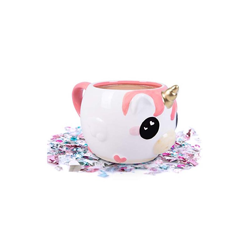 Underground Toys Pink Unicorn Coffee Mug - Cute Unicorn Ceramic Mug - Great Gift for Kids and Adults, 1 of 2