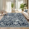 Faux Wool Modern Tiger Pattern Area Rug Ultra Thin Machine Washable Non Slip Stain Resistant Non Shedding Pet Friendly Floor Rug - 3 of 4