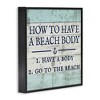 Stupell Industries Sassy Beach Body Steps, 17" x 17" - 3 of 4