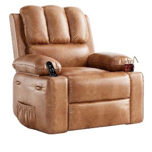 Jojoka Recliner Sofa Chair, Swivel Rocker with Heat & Massage, Lazy Lounge Sofa for Living Room & Nursery - 1 of 4