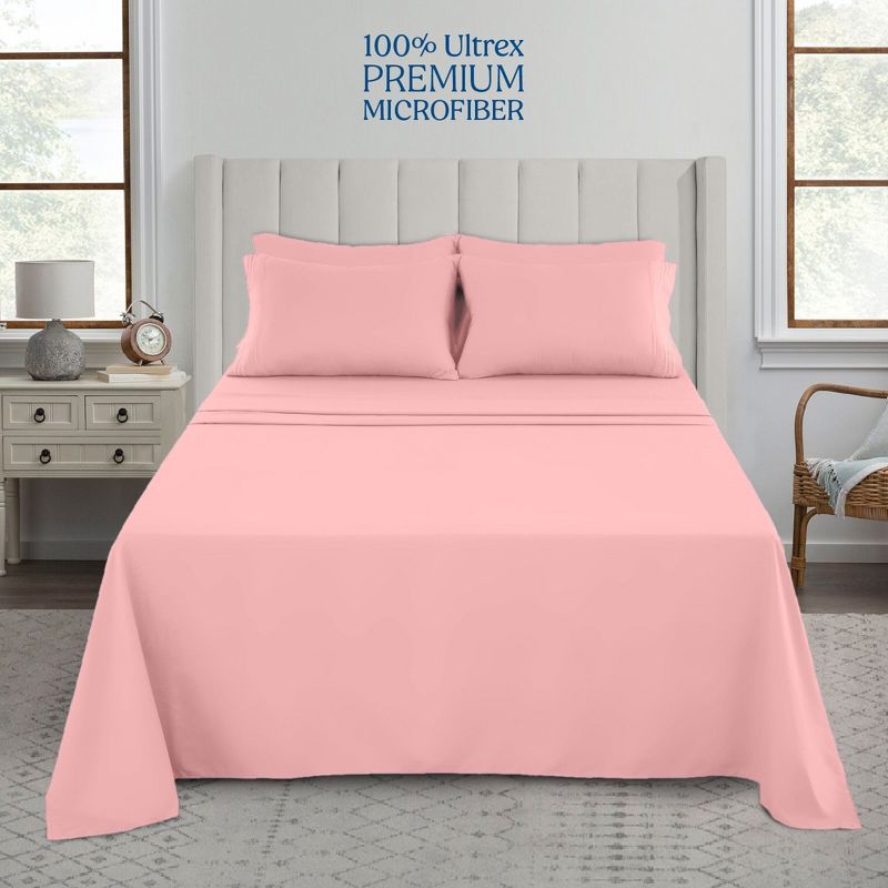 Microfiber Solid Bed Sheet Set - Lux Decor Collection, 1 of 7