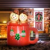 Hachikiko 6FT Giant Christmas Inflatable Gingerbread Couple in Hot Cocoa Mug Outdoor/Indoor Holiday Decor - 2 of 4