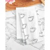 C&F Home Coffee Cups Embroidered Cotton Flour Sack Kitchen Towel - 2 of 4