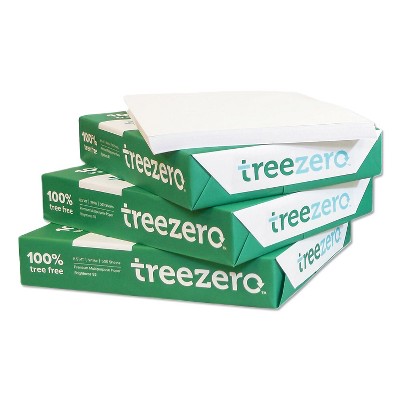 TreeZero Multipurpose Paper 8.5" x 11" 20 lbs. White 1500 Sheets/Carton 310010