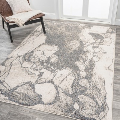 Marmo Abstract Marbled Modern Area Rug - JONATHAN Y